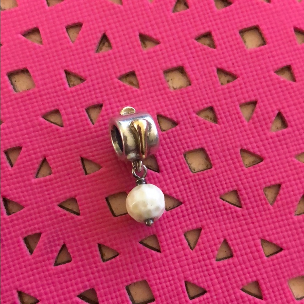 Pandora retired golf dangle charm with gold tee